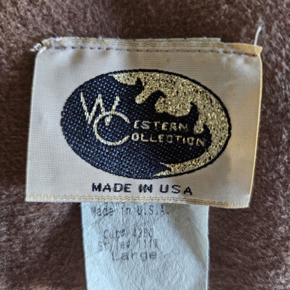 Western Collection Vest Size Large Made In USA Buttons - Picture 4 of 5